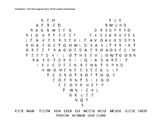 Valentine Heart Irregular Plurals Word Search