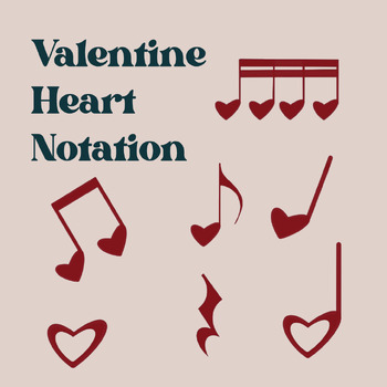 Preview of Valentine Heart Notation Clipart