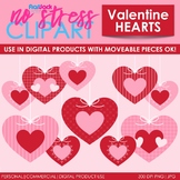Valentine Hearts Clip Art (Digital Use Ok!)