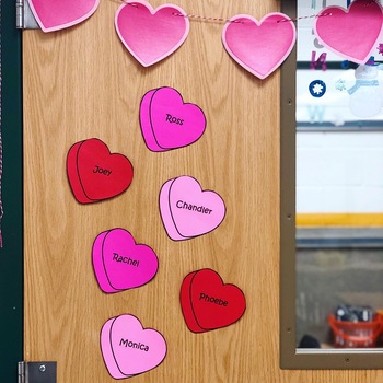 Valentine Hearts Editable by Mrs Osgood's Class | TpT