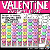 Valentine Hearts Pattern Mats - Preschool Math Centers