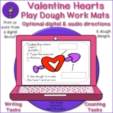 Valentine Hearts Play Dough Work Mats