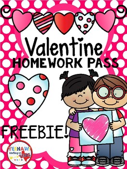 valentines homework pass