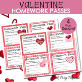 Valentine Homework Passes - Incentive Rewards - Classroom 