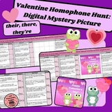 Valentine Homophone Hunt-Digital Mystery Picture Puzzle Activity