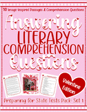 Valentine Image-Inspired READING Comprehension Literary Te