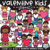 Valentine Kids Clipart {Valentine's Day clipart}