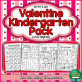 Valentine Kindergarten Pack, No Prep, CCSS Aligned