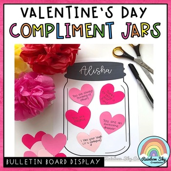 Preview of Valentine Kindness Activity / Valentine's Day Craft / Compliment Jar