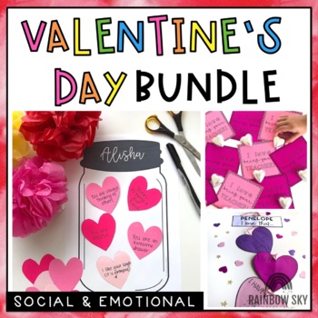 Preview of Valentine Kindness Bundle | Valentine's Day Bulletin Board