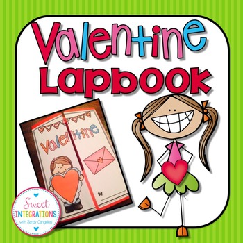 Preview of Valentines Day Interactive Lapbook Craft Activity With Templates