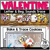 Valentine Letter Trace and Beginning Sounds Match, Valenti