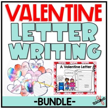Preview of Valentine's Day Letter Writing Activity BUNDLE 2nd 3rd Grade
