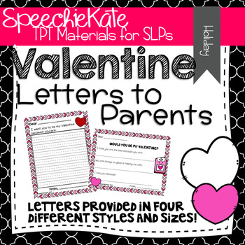 Preview of Valentine Letters to Parents