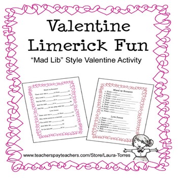 Preview of Valentine Limerick Fun