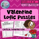 Valentine Logic Puzzles - February Activities for Fast Fin