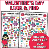 Valentine Look and Find, Valentine's Day Activities, Valen