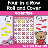 Valentine Math Activity Games Four in a Row Multiplication Center