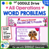 Valentine Math All Operations Problem Solving Puzzle GOOGL