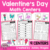 Valentine Math Center Activities for Valentine's Day Febru