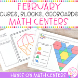 February & Valentine's Day Math Mats | Geoboards, Snap Cub