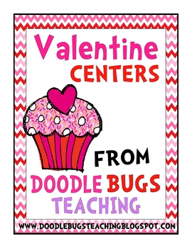 Preview of Valentine Math Centers and Pocket Chart Activities