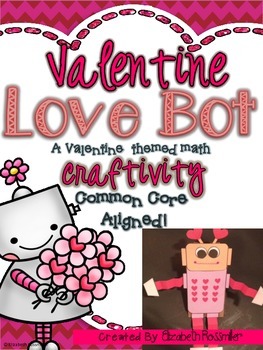 Preview of Valentine Math Craft