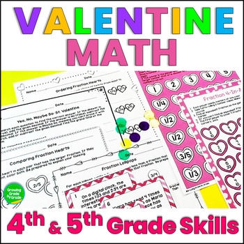 Preview of Valentine's Day Math Games, Worksheets, and Centers
