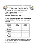 Valentine Math Graphing Pack