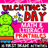Valentine Math & Literacy Activities- 1st Grade