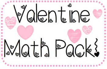 Preview of Valentine Math Packet! (Counting, Adding, Grouping, and more!)