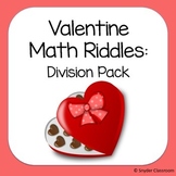 Valentine Long Division Math Riddles