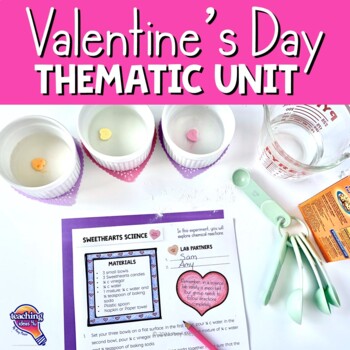 Preview of Valentine's Day Candy Heart Unit BUNDLE  Fractions, Probability, Experiment+