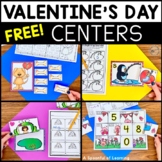 Valentine's Day Math and Literacy Centers FREE