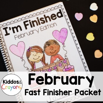 Preview of No Prep Valentine's Day Math Math and Literacy Printables