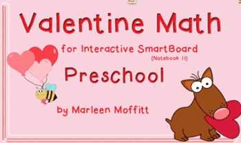 Preview of Valentine Math for Interactive SmarBoard (Notebook 11)