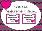 Valentine Measurement Review Task Cards (1st Grade Common Core)