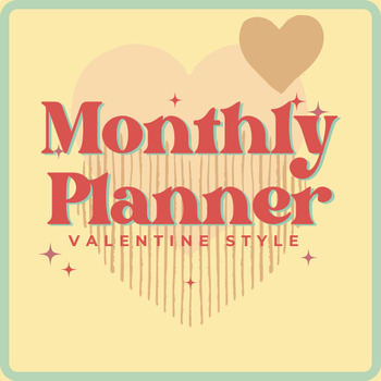 Preview of Valentine  Printable - planner Easy to use