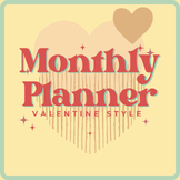 Valentine  Printable - planner Easy to use