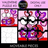Valentine Moveable Puzzle Clipart #3 {Valentine Clipart}