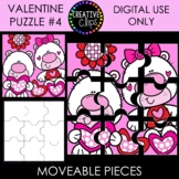 Valentine Moveable Puzzle Clipart #4 {Valentine Clipart}