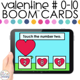 Valentine Number ID 0-10 Boom™ Cards - Distance Learning f