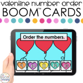 Valentine Number Order 0-20 Boom™ Cards - Distance Learnin