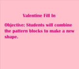 Valentine Pattern Block Fill In