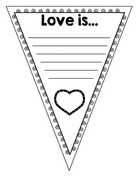 Valentine Pennant Freebie: Print and Go Decor by Really Reading | TPT