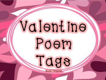 Preview of Valentine Poem Tags