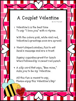 Valentine Poems by Ann Fausnight | Teachers Pay Teachers