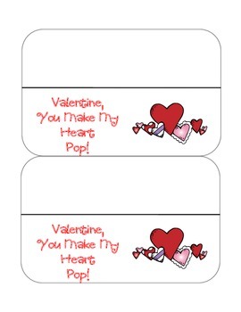 Valentine Popcorn bag topper by Mrs Prices Kindergators | TPT