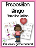 Valentine Preposition Bingo