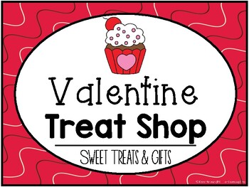 Preview of Valentine Pretend Play Sweet Treat Shop